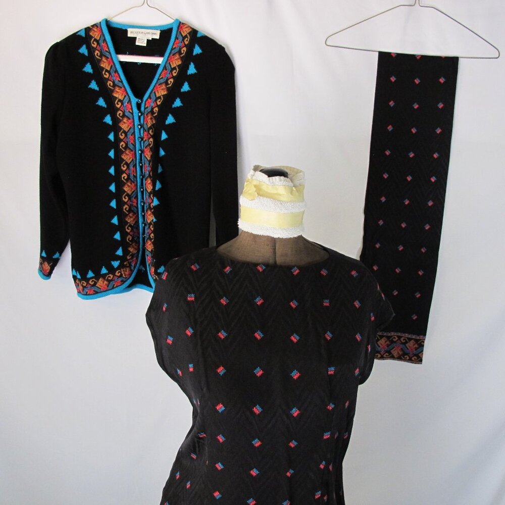 Umi Collections by Anne Crimmons 4-piece silk set 14/L